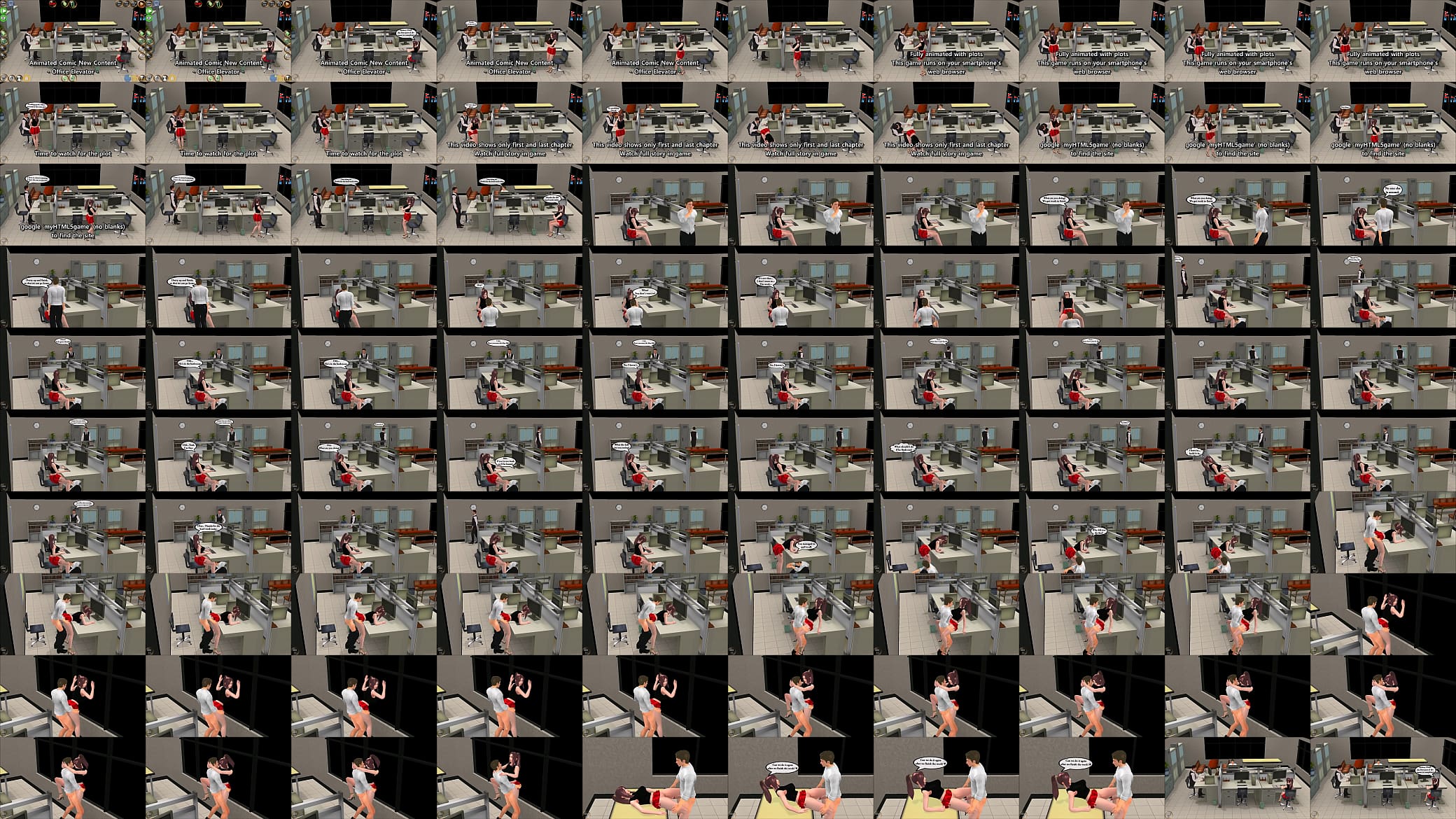 Late Night Office - 3D Animated Hentai Game Recording 预览图