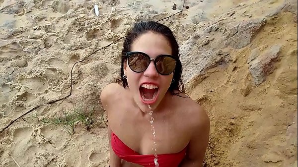 POV BEACH NERVEUS FIRST TIME OUTSIDE, DRINKING ...