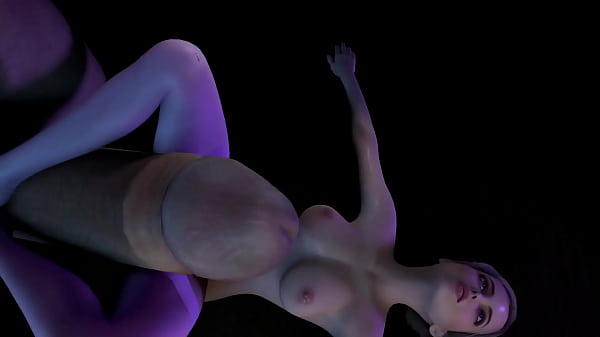 A blonde girl is trying her best to satisfy a Giant's Dick