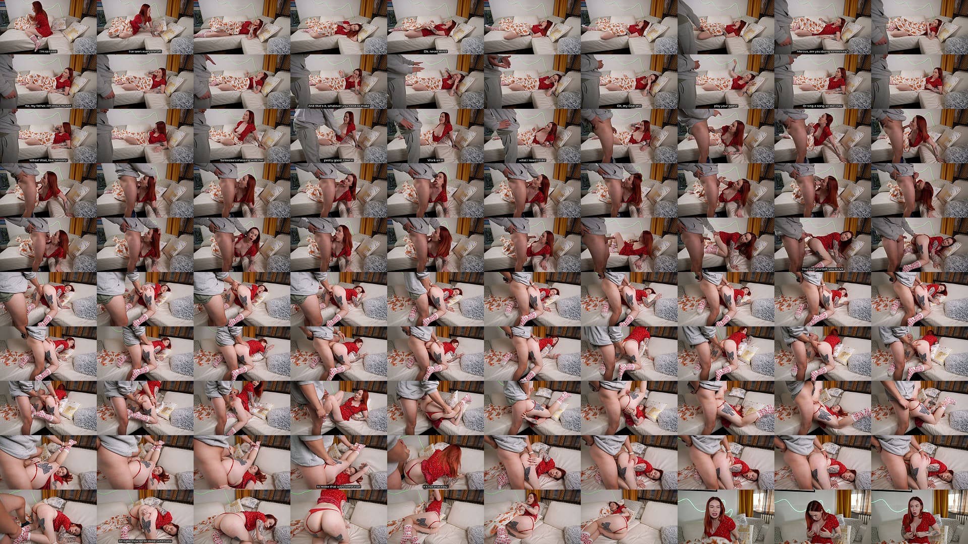Step Son as Santa Tricks Step Mom on New Year&#039;s Couch - Creampie for Huge Tits Wish! 预览图