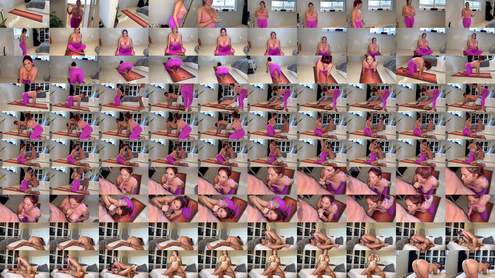 Yoga Teacher Abby Rose Comes Over for a Private Session and Lucas Frost Leaves Her with a Deep Creampie 预览图