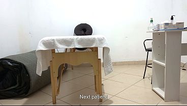 The doctor stuck his finger up ass freely during the examination.