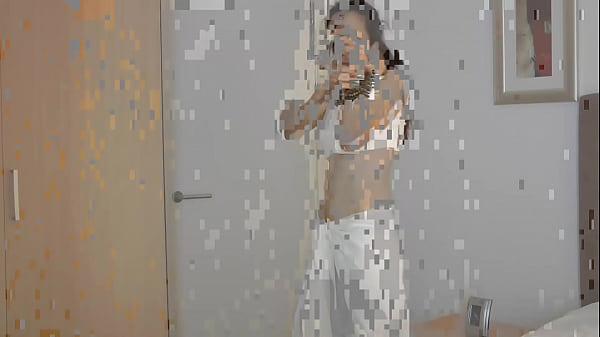 Indian Girl Jasmine Mathur In White Indian Sari
