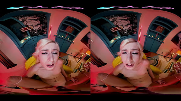 Your gorgeous blonde girlfriend thanks you for her Valentine's Day gifts in VR