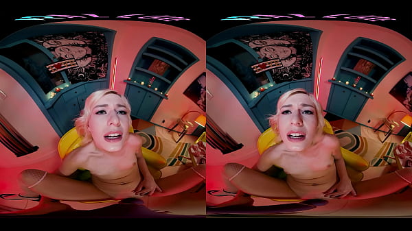 Your gorgeous blonde girlfriend thanks you for her Valentine's Day gifts in VR