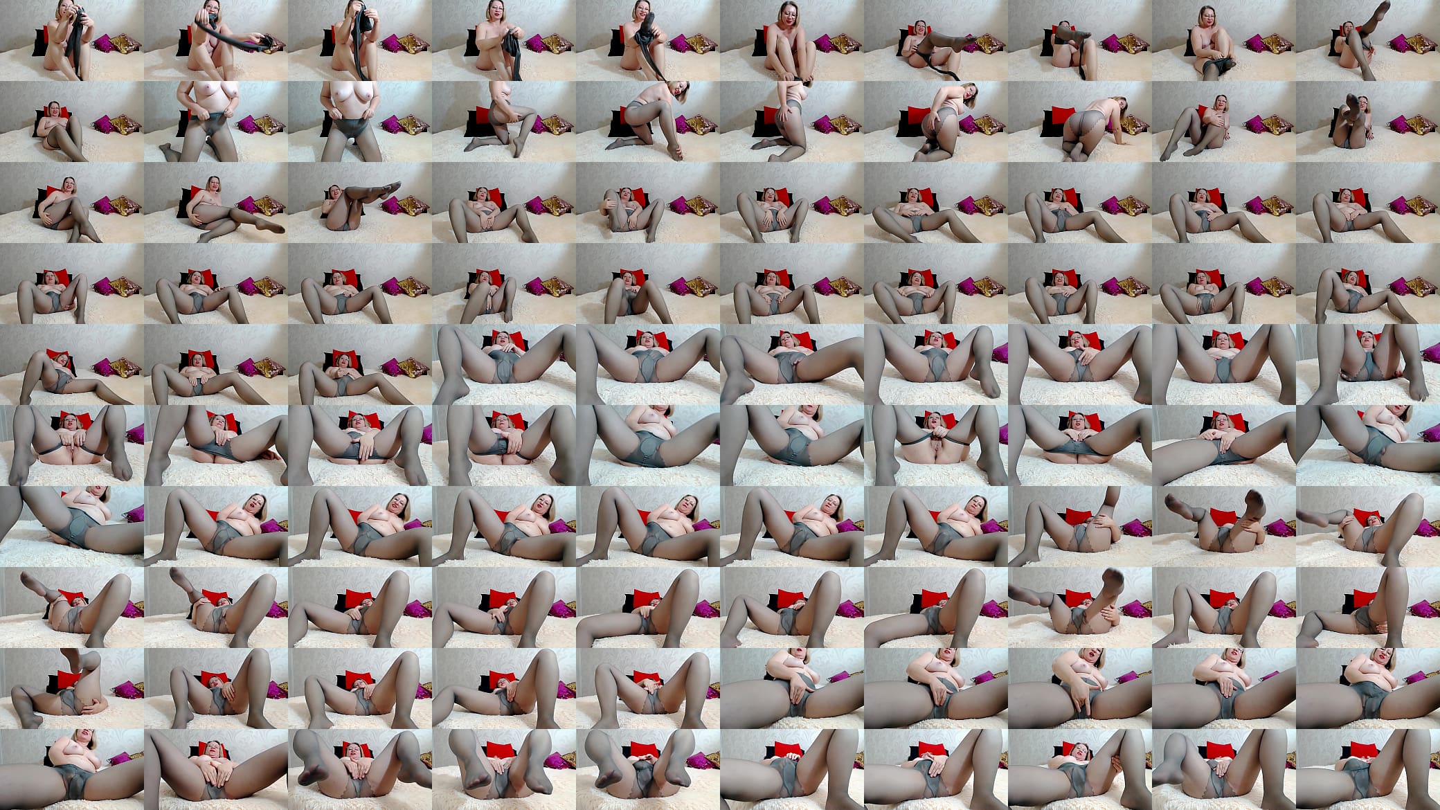 Masturbation in grey pantyhose 预览图