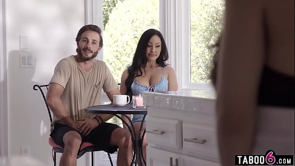 MILF stepmom Jennifer White competes with stepsons teen girlfriend Spencer Bradley