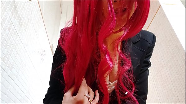 gorgeous Italian secretary suffers from colitis