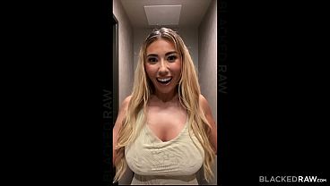 Download Video - BLACKEDRAW Hot Baddie CyberDoll Throats A Monster Cock In Her Debut&comma; She Bounces Her Big Tits While Riding It