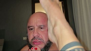 Foot job and hardcore foot fetish