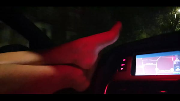 Hot European Girl Shows Off Her Pretty Feet To Henry Strongwood While Driving