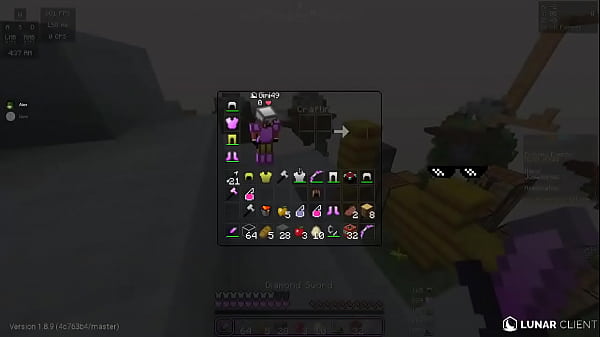 Gameplay de minecraft skywars comentando con aiex