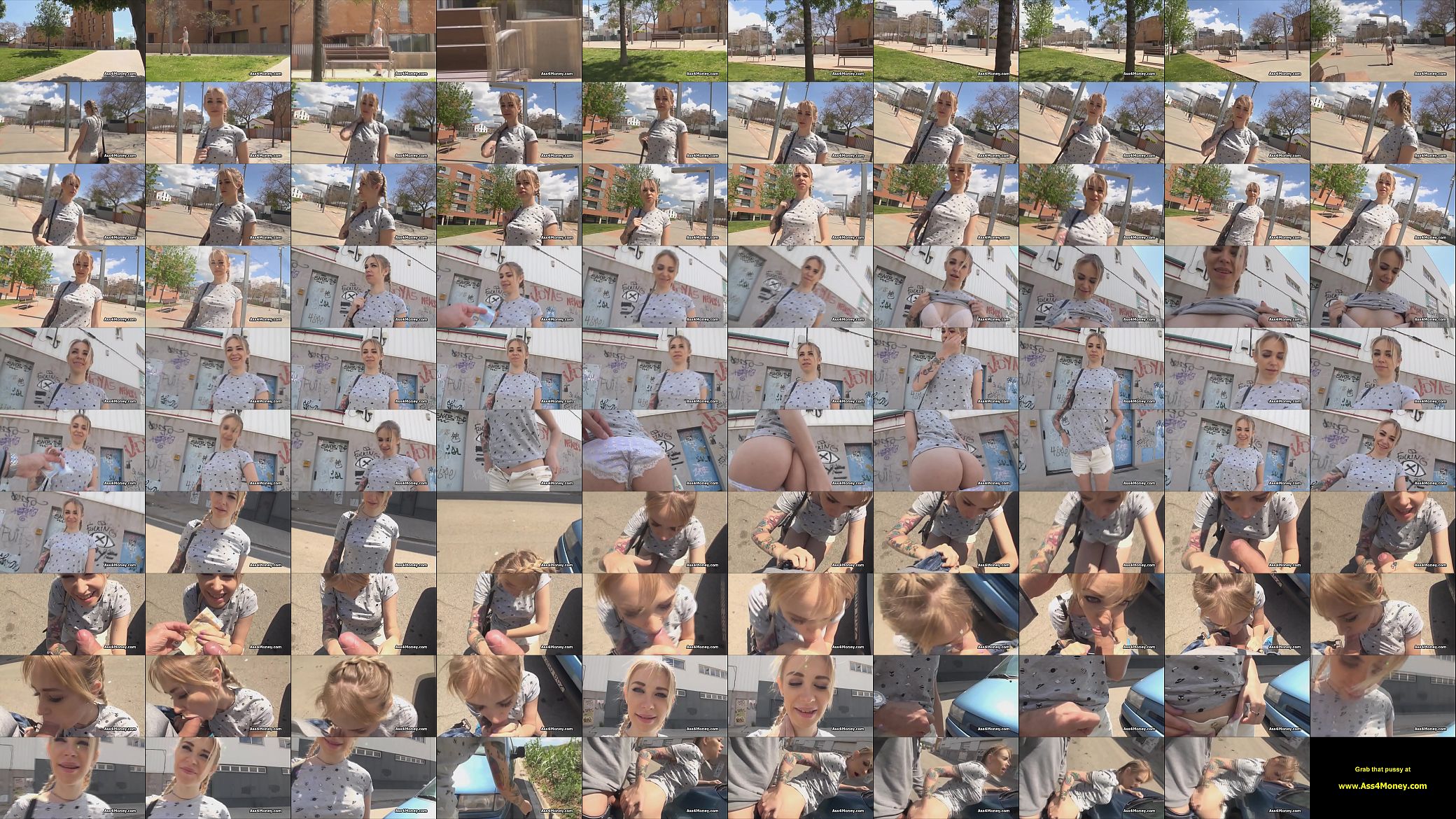 Public street sex with blonde teen 预览图