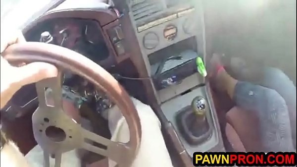 Bimbo Pawns hewr Ugly Car and Her Pussy