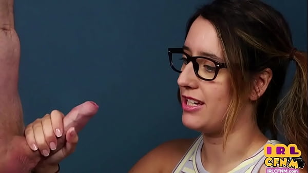 CFNM amateur teen babe sucks and jerks neighbor cock