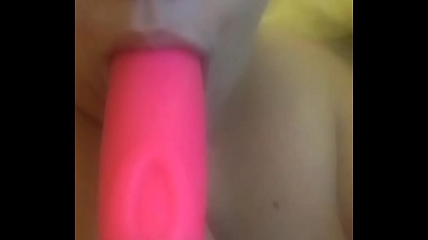 Katie titty Fucking and sucking her vibe before Fucking her pussy