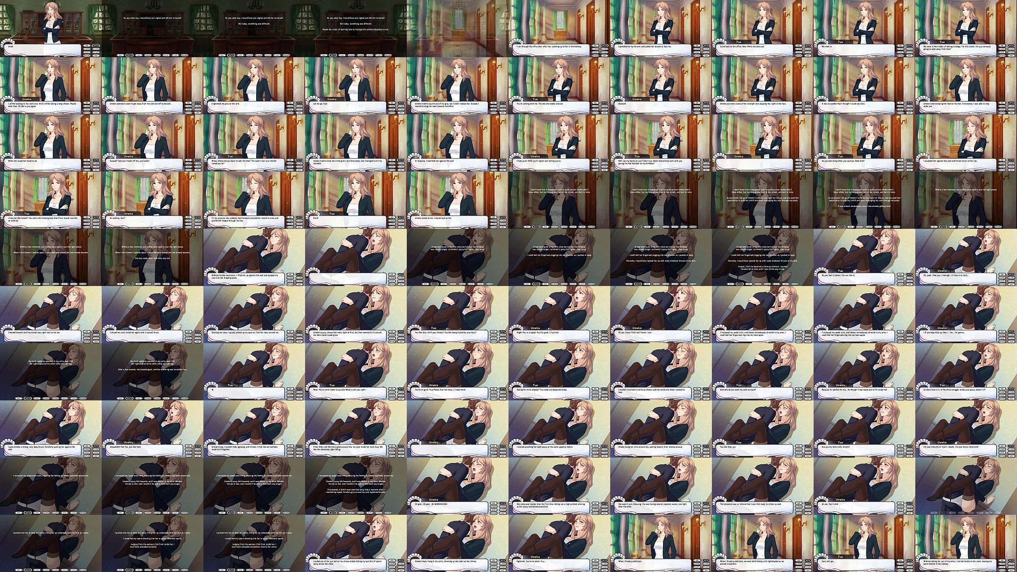Maid Mansion - Umeko Sex CG Scene 2 (Against Wall) 预览图