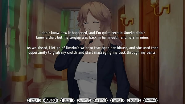 Maid Mansion - Umeko Sex CG Scene 2 (Against Wall)