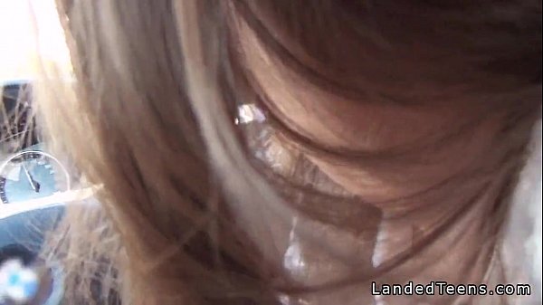 Beautiful Russian teen anal fucked POV outdoor