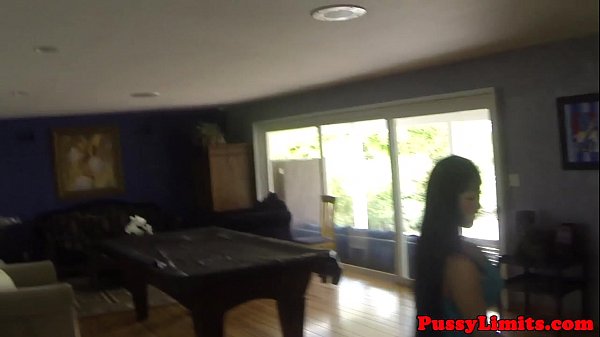 Bigtitted asian slut banged rough from behind