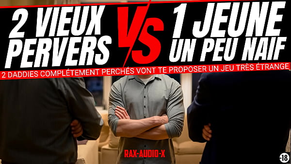 Download Video - Tu vas jouer &agrave; un jeu sexuel tr&egrave;s bizarre avec 2 daddies tr&egrave;s dominant