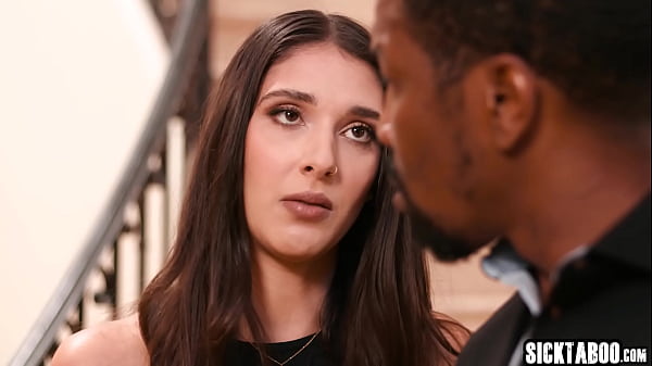 Latina knelt down suddenly and sucked huge black dick before rough sex