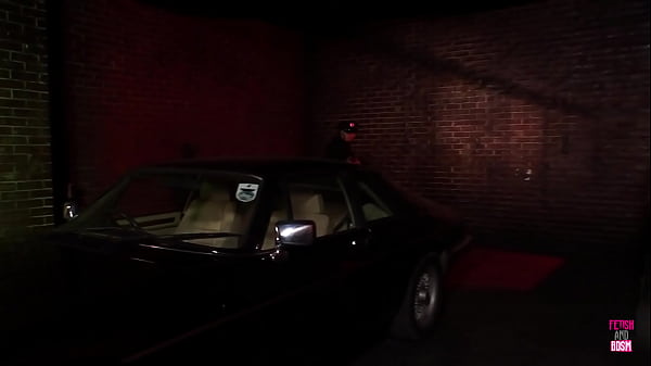 This sexy blonde police officer arrested a guy and banged him in the dark alley