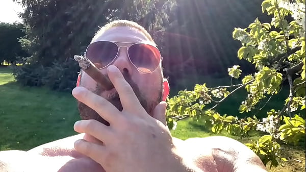 Smoking my cigar outside