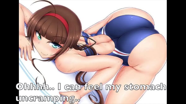 Brunette farts in swim suit