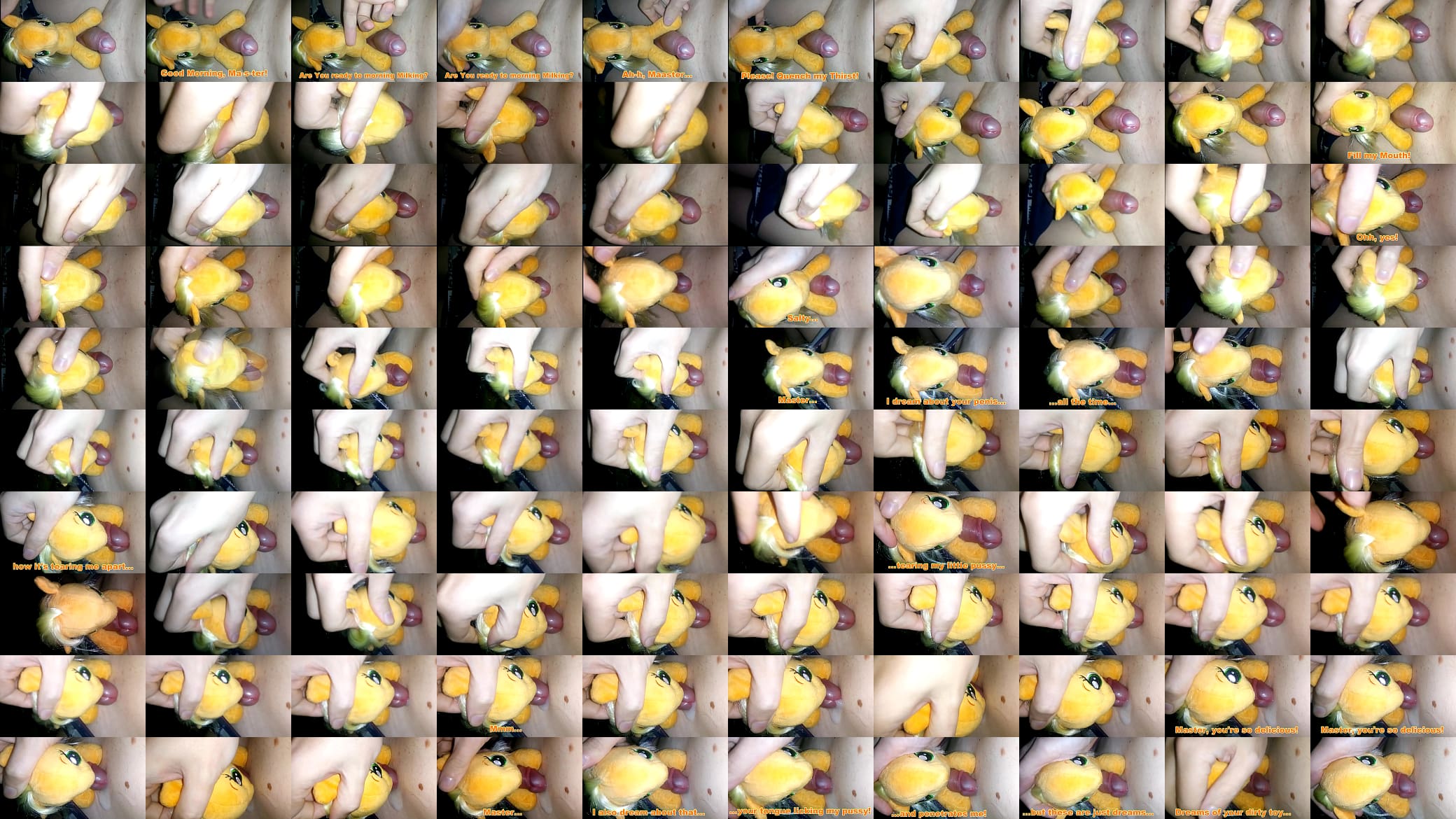 [EroNekoKun] - Story about my MLP Plush Sexslave AppleJack: Morning Milking 预览图