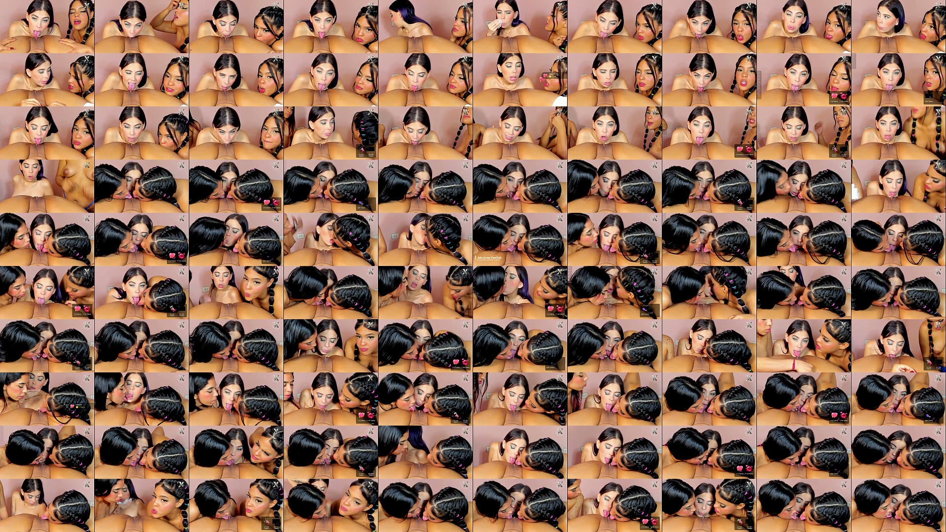 triple pussy licking in POV 预览图