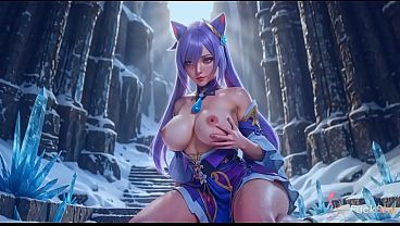 エレクトロガールが激しいマンコファックでうめき声をあげる [AI]