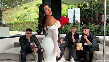 Latina Beauty Fucked By 3 Spanish Cocks