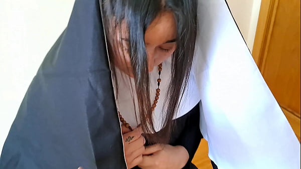 Sexy nun sins for the first time