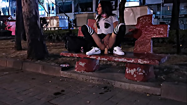 Beautiful trans riding her dildo, a STRANGER approached and I REMOVED THE MILK!
