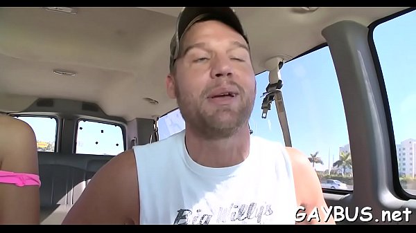 Overflowing of sated cumshots during sexy homo ...