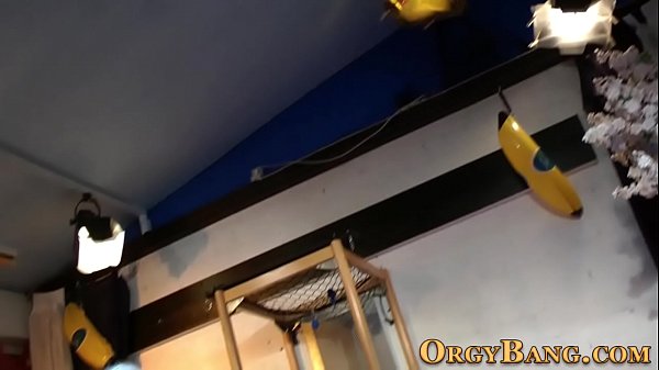 Orgy loving skank facial