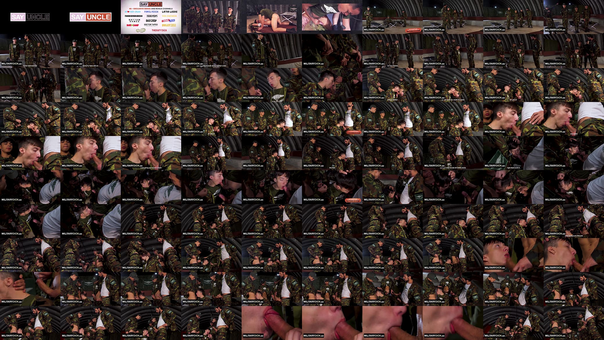 Military Dick - Private Frank Bauer Gets Stuffed With Multiple Latino Cocks In The Army Camp 预览图