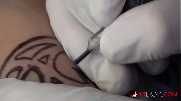 Big tit babe Mara Martinez gets tattooed then fucked