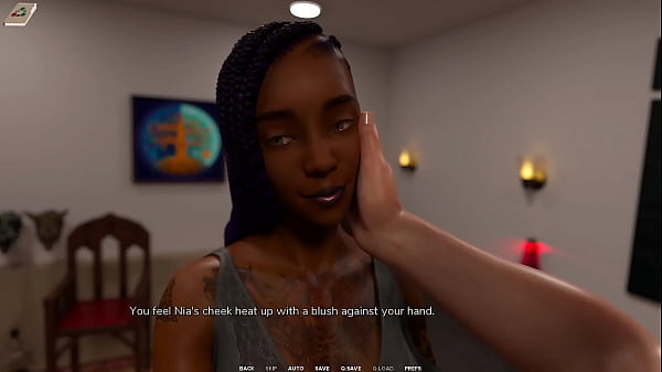 Taboo University #47 - Tattoed Ebony College Girl Kisses Me. While Her Friend Masturbates To It