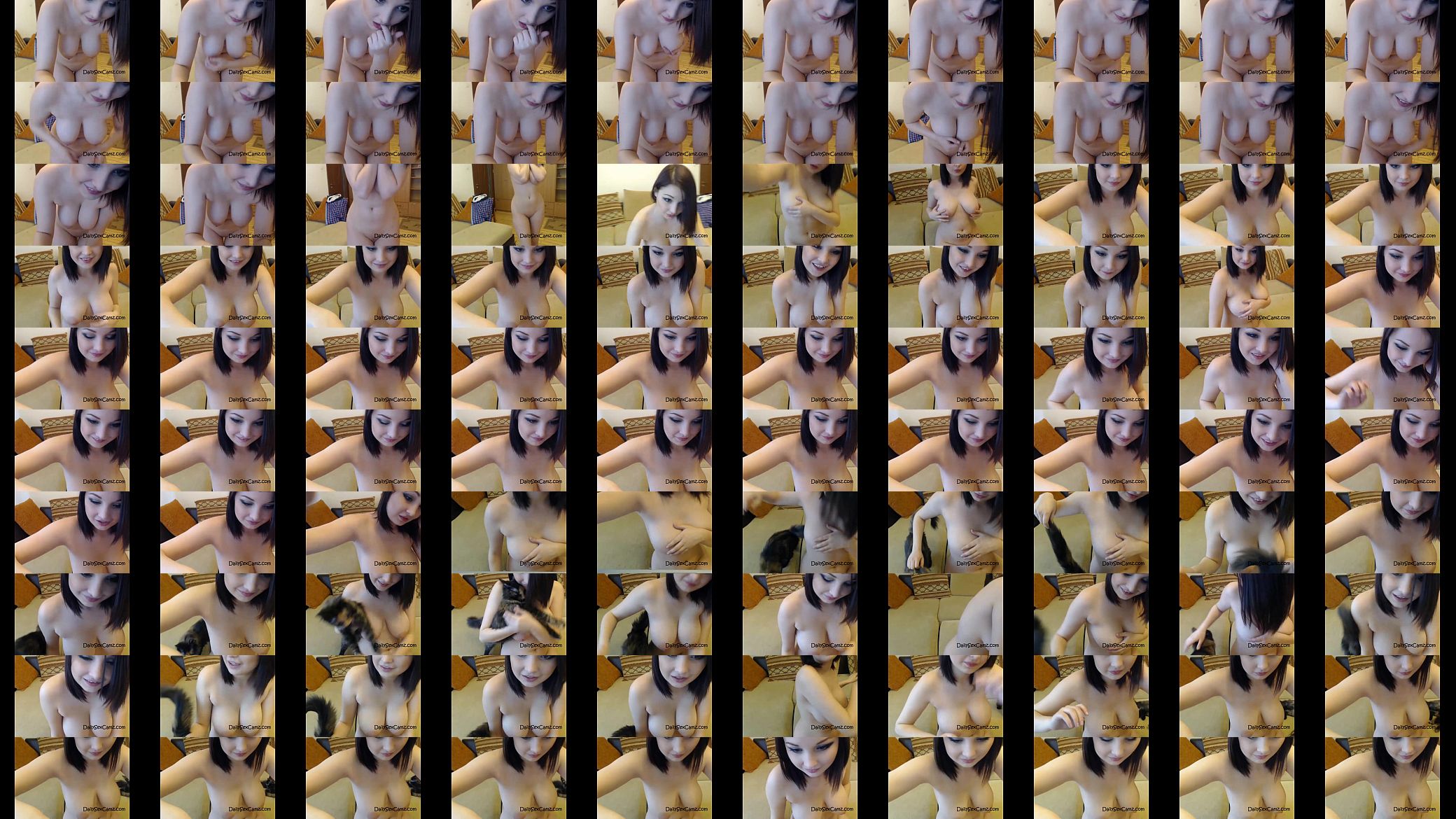 Big titties girl on a webcam masturbates 预览图