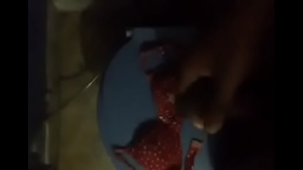 Cum on sister's red bra
