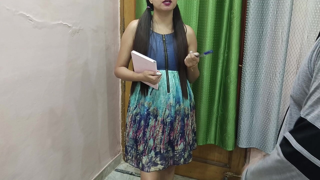 Tuition Teacher Got a Surprise From The Slim Girl Student with hindi story sex