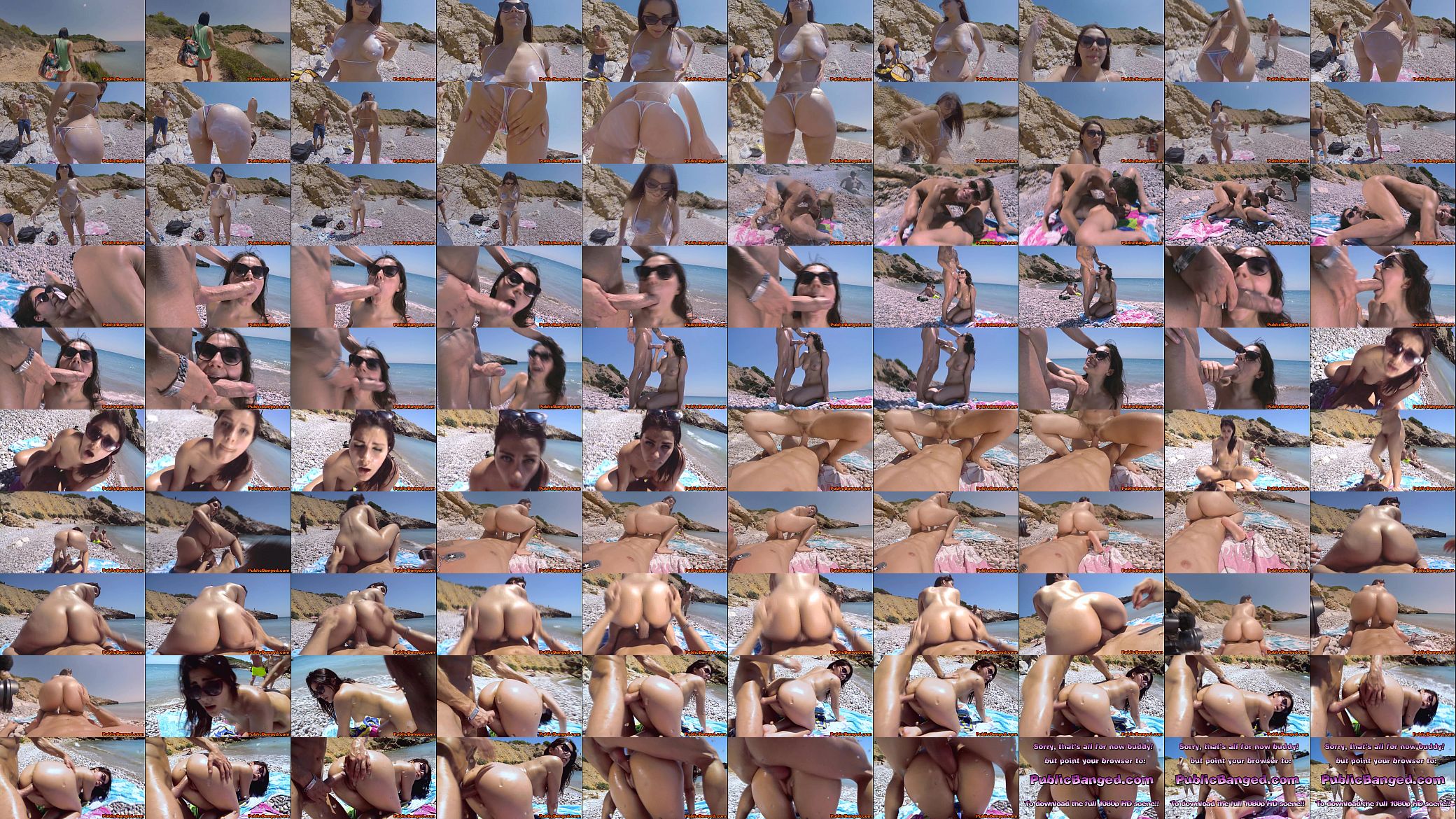 Incredibly hot babe Valentina Nappi fucked on a beach in public 预览图