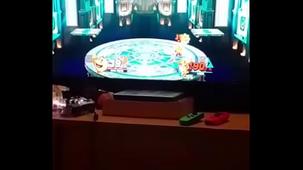 fat slut screams after receiving cumshot from her gay friend destroying his anus like Pac-Man