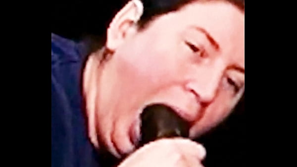 Succulent Samantha swallowing a black cock