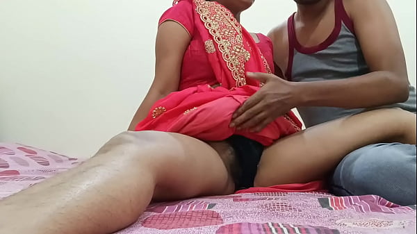 Indian Desi newly married hot bhabhi was fucking on dogy style position with devar in clear Hindi audio