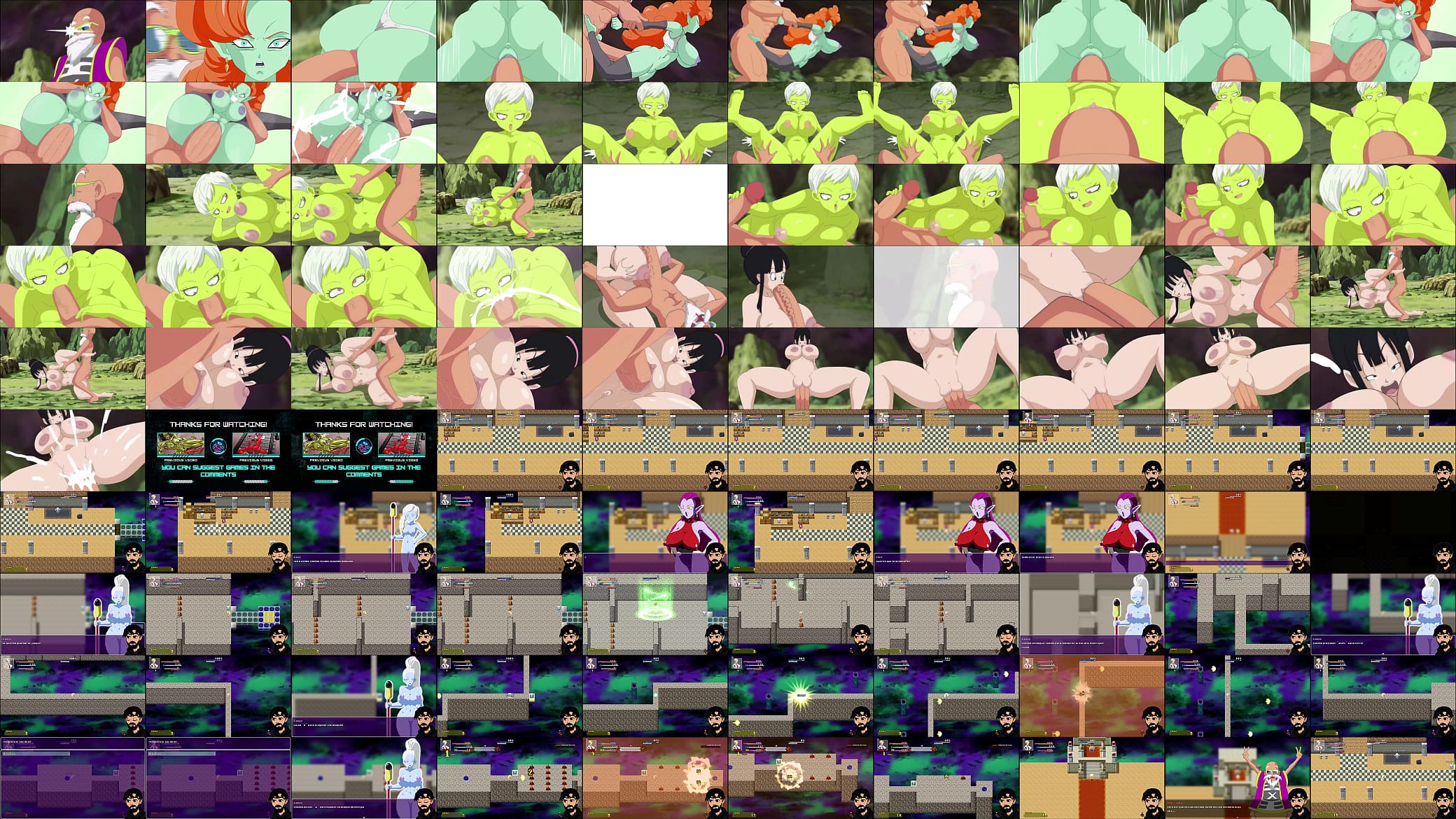 Super puta Z tournament 2 el maestro Roshi da sus recompensas a chichi, zangya y cheelai compilaci&oacute;n de escenas 预览图