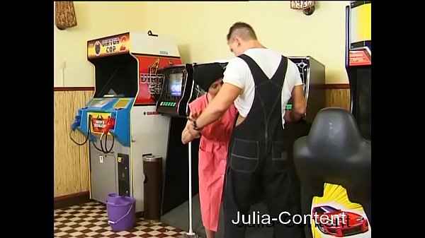 Cleaning lady fucked in the casino