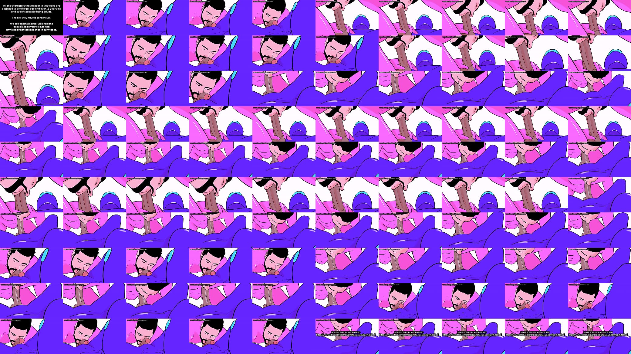 Huele la gran verga del impostor y luego la chupa - porno gay de Among Us 预览图